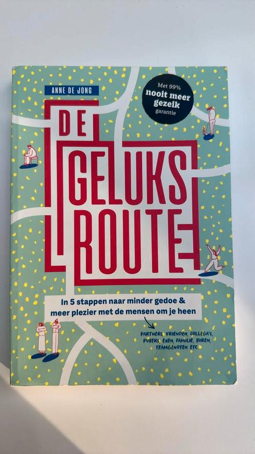 Anne de Jong - De geluksroute, Boeken, Psychologie, Zo goed als nieuw, Ontwikkelingspsychologie, Ophalen of Verzenden