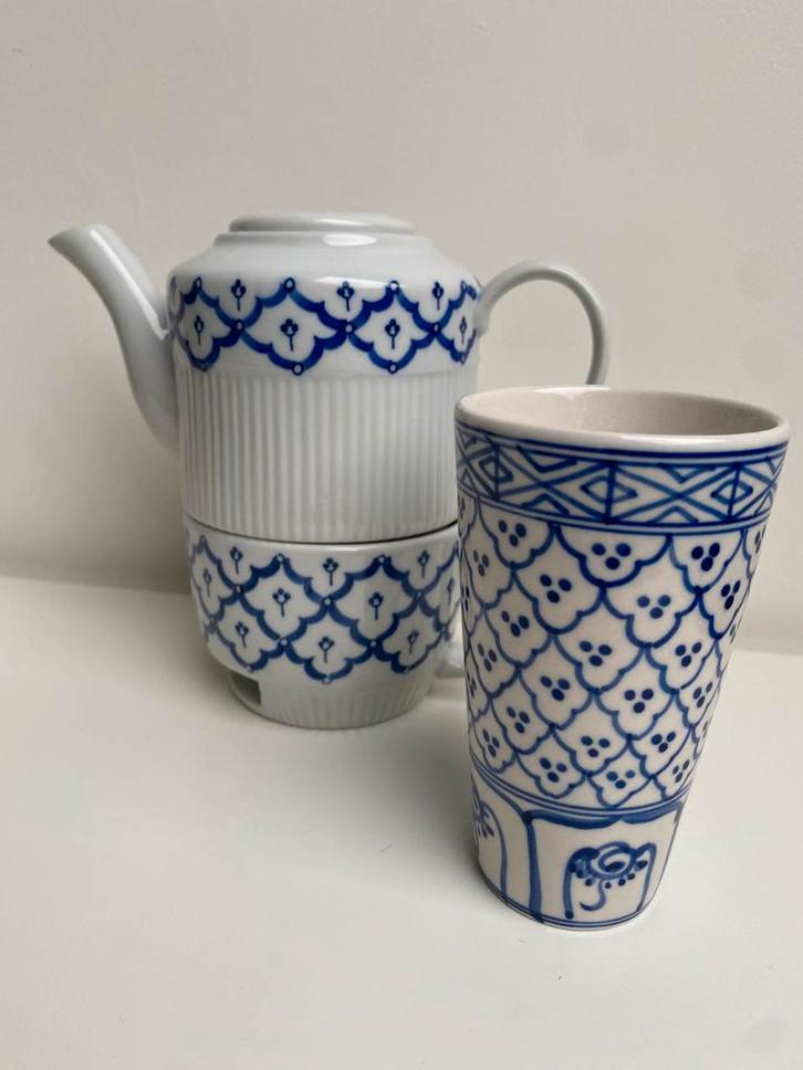 Fairtrade theepotje inclusief kopje en losse beker, Huis en Inrichting, Keuken | Servies, Kop(pen) en/of Schotel(s), Overige stijlen