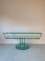 Mid century Italiaanse glazen salontafel, Ophalen, Minder dan 50 cm, 100 tot 150 cm, -
