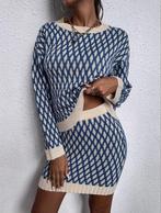 Shein Trui & Rok Set Maat M, Maat 38/40 (M), Blauw, Nieuw, Ophalen of Verzenden