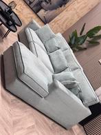 Hippe Ribstof Hoekbank / Loungebank - Mint Groen - 280 x 195, Huis en Inrichting, Ophalen, 250 tot 300 cm, -, Hippe trendy moderne hoekbank loungebank ribstof ribbel