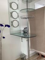 Paal met evt glazen plank  verstelbaar, Ophalen, Met plank(en), Strak modern, 200 cm of meer