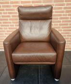 Lederen bankstel (2,5 zits plus 3 fauteuils), Ophalen, Gebruikt, 75 tot 100 cm