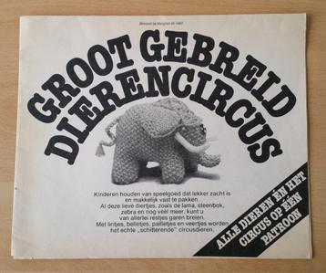 Breien - Groot Gebreid Dierencircus Patroon - 1982 beschikbaar voor biedingen