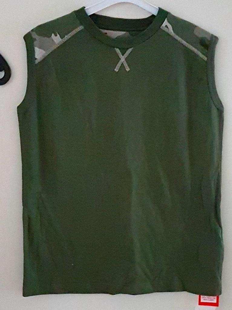 Groen/khaki singlet maat 152 *NIEUW* (0432), Nieuw, Ophalen of Verzenden, Shirt of Longsleeve, Marks & Spencer