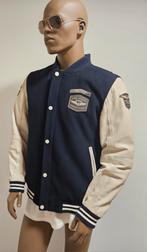 PME Legend varsity college jacket /wol en leren jas (L), Kleding | Heren, Maat 52/54 (L), Blauw, ., Ophalen of Verzenden