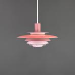 Scandinavische hanglamp in roze tinten, Mid century modern, Ophalen of Verzenden, Zo goed als nieuw, 75 cm of meer