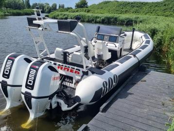 HAMMER 809 - Luxe RHIB + 2x Honda 250 PK beschikbaar voor biedingen