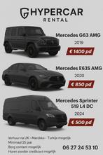 Auto huren te huur luxe Mercedes AMG G63 E63s Sprinter, Met chauffeur, Verhuiswagen of Bestelauto