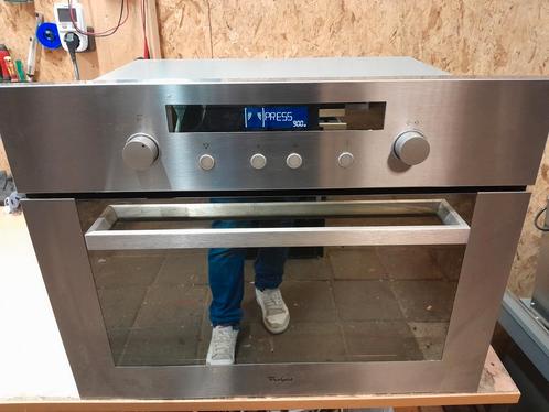 NETTE WHIRLPOOL AMW523IX COMBI MAGNETRON/OVEN TE KOOP, Witgoed en Apparatuur, Magnetrons, Gebruikt, Inbouw, Combimagnetron, 60 cm of meer