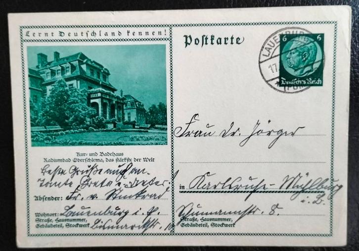 Duitse Rijk Postkarte P221/061 Gelopen., Postzegels en Munten, Brieven en Enveloppen | Buitenland, Briefkaart, Verzenden