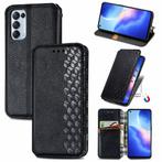 Luxe PU Lederen Wallet Case voor OPPO Reno4 Pro 5G _ Zwart, Verzenden, Nieuw, Hoesje of Tasje