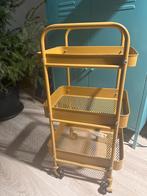 Jysk mosterdgele trolley - Zo goed als nieuw!, Ophalen, Zo goed als nieuw, Overige kleuren, Metaal