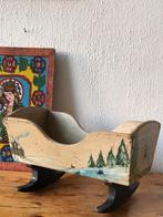Antiek beschilderde schommelwieg, Antiek en Kunst, Curiosa en Brocante, Ophalen of Verzenden