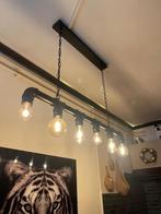 Industriële zwarte lamp, Huis en Inrichting, Lampen | Hanglampen, Ophalen, Zo goed als nieuw, Metaal, Industriële
