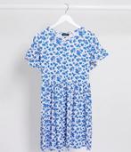 Floral smock dress (Wednesday's Girl), Blauw, Ophalen of Verzenden, Maat 34 (XS) of kleiner, Boven de knie