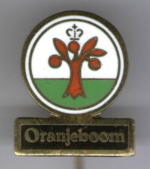 Oranjeboom bier email op koper speldje ( N_154 ), Verzamelen, Speldjes, Pins en Buttons, Nieuw, Speldje of Pin, Merk, Verzenden