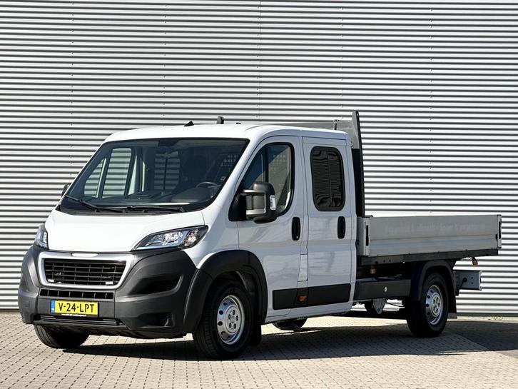 Peugeot Boxer Open laadbak 2.2 165PK L4 DC Dubbele cabine Pe, Auto's, Bestelauto's, Bedrijf, Te koop, ABS, Airbags, Airconditioning