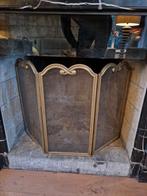 Vonkenscherm, messing, Huis en Inrichting, Haarden, Ophalen, Gebruikt, Inbouwhaard, Houthaard