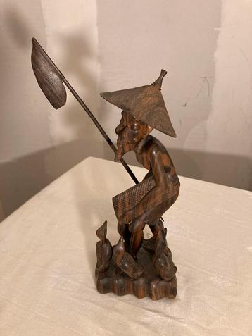 Indonesisch Houten Beeldje beschikbaar voor biedingen