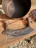 Brocante verweerd Frans kaasmes/hakmes, Ophalen of Verzenden