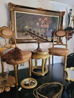 Antieke 19e eeuwse boudoir stoeltjes p/st 99,95