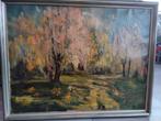 Herfstbos, Antiek en Kunst, Kunst | Schilderijen | Klassiek, Ophalen of Verzenden