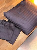 Zwarte luxe satijnen dekbedovertrek 2-persoons, Huis en Inrichting, Slaapkamer | Beddengoed, Zwart, Dekbedovertrek, Tweepersoons