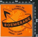 Sticker: Pret en Sjouworkest Boemerang (1), Verzamelen, Verzenden, Zo goed als nieuw, Bedrijf of Vereniging