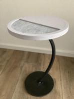 Bijzettafel, Huis en Inrichting, Tafels | Bijzettafels, Overige materialen, Minder dan 55 cm, Rond, Zo goed als nieuw