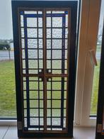 13ramen/20panelen glas in lood, '30, zitten los van raamwerk, Doe-het-zelf en Verbouw, Glas en Ramen, Ophalen, Gevelraam of Ruit