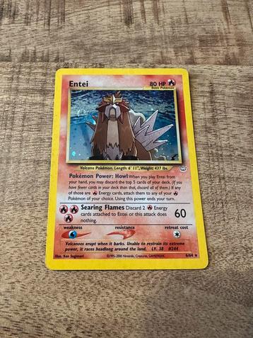 Entei [1st Edition] #6 Holo - Pokemon Neo Revelation beschikbaar voor biedingen