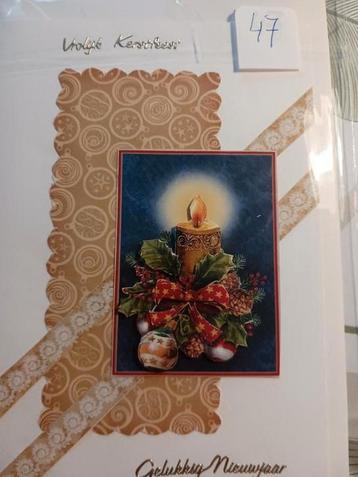 3d Kerstkaarten, handgemaakt, met envelop beschikbaar voor biedingen