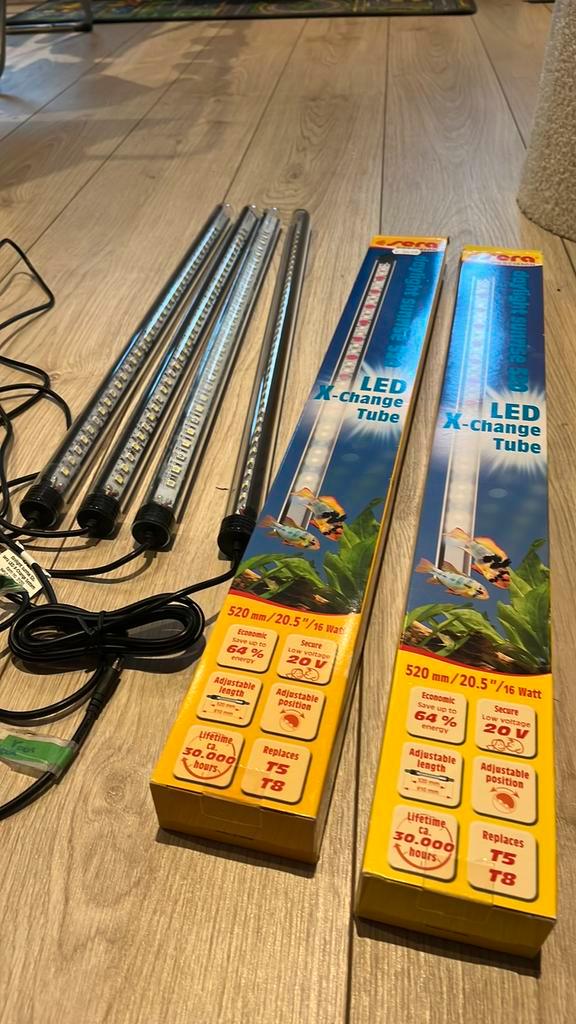 Sera x-led 3x Daylight + 1x Cool Daylight 520 mm, Dieren en Toebehoren, Vissen | Aquaria en Toebehoren, Zo goed als nieuw, Verlichting of Verwarming