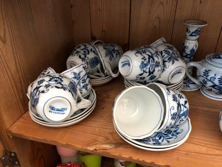 Blauw-Wit Porseleinen Servies Bleu Danube., Antiek en Kunst, Antiek | Porselein, Ophalen of Verzenden