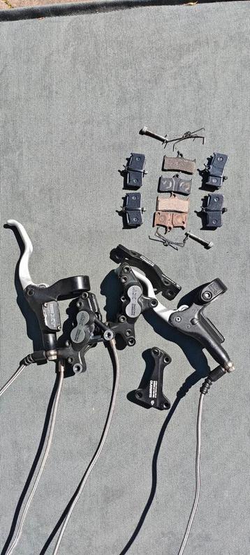Vintage pair of Shimano XT BR-M755 quad pistons brakes  beschikbaar voor biedingen