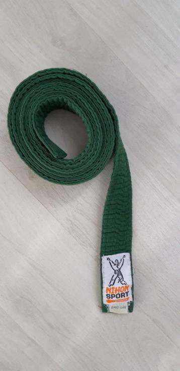 judoband groen 220 cm als nieuw beschikbaar voor biedingen
