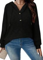 Trui Lena Zwart (44-52), Ophalen of Verzenden, Nieuw, Zwart, Trui of Vest