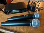 Shure GLXD4 + 2 x Shure Beta 58A draadloze microfoons, Muziek en Instrumenten, Microfoons, Ophalen of Verzenden, Zo goed als nieuw