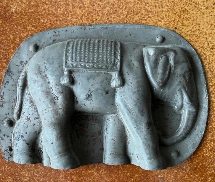 Antieke Chocolademal Olifant Letang Fils Paris, Antiek en Kunst, Curiosa en Brocante, Ophalen of Verzenden