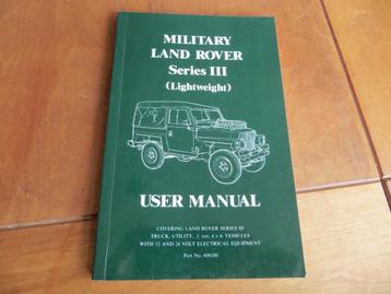 Instructieboek Land Rover 88 Series 3 Military 1972 beschikbaar voor biedingen