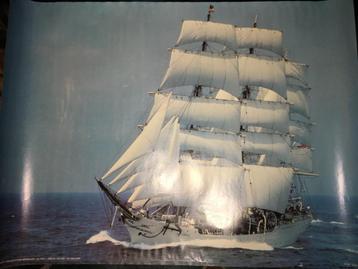 Poster Pools zeilschip Dar Pomorza 1978 Brunott Productions beschikbaar voor biedingen