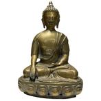 West-Tibetaanse vuurvergulde bronzen Boeddha, Ophalen of Verzenden, Gebruikt