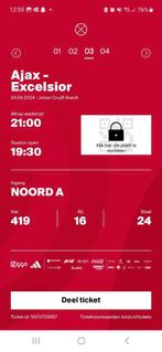 AJAX - EXCELSIOR 24-03-2024: 1 TICKET, Eén persoon