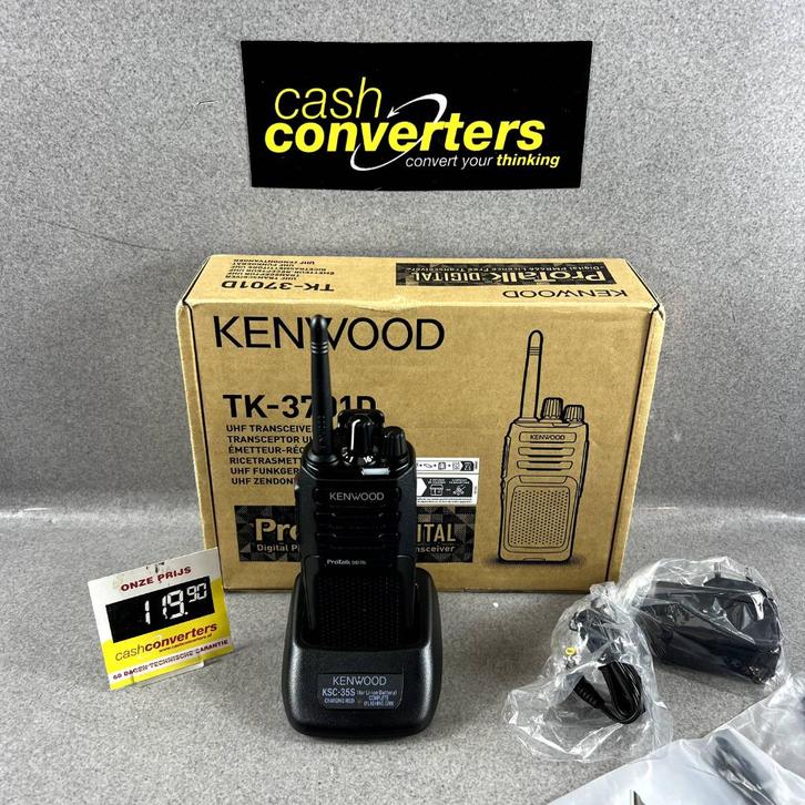 Kenwood TK-3701D | walkie talkie | lader | doos | 395624, Telecommunicatie, Portofoons en Walkie-talkies, Nieuw, Portofoon of Walkie-talkie
