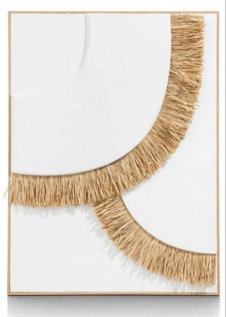 Coco Maison Wanddecoratie Frills 3D 60x80cm Wit, Huis en Inrichting, Woonaccessoires | Wanddecoraties, Nieuw, Ophalen of Verzenden