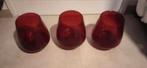 3 rode lifestyle vazen - potten glas een hoogte 24 cm

prijs, Ophalen of Verzenden