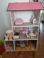 Groot Houten Poppenhuis met Meubels, Ophalen, Gebruikt, Poppenhuis