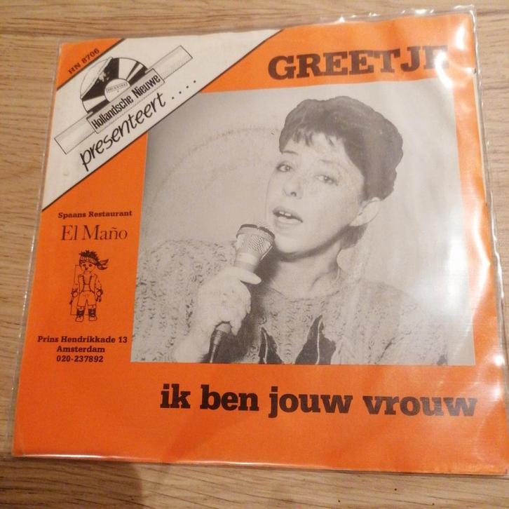 Greetje /ik ben je vrouw (zeldzaam piraten topper), Cd's en Dvd's, Vinyl | Nederlandstalig, Gebruikt, Levenslied of Smartlap, Overige formaten