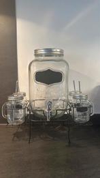 Limonadetap met tapkraan / drankdispenser met glazen, Huis en Inrichting, Keuken | Keukenbenodigdheden, Ophalen, Zo goed als nieuw
